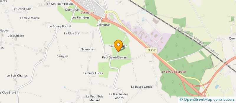 localisation de l'entreprise GROUPEMENT FONCIER AGRICOLE DE L'HOTEL BEAUJOT  PLENEE-JUGON