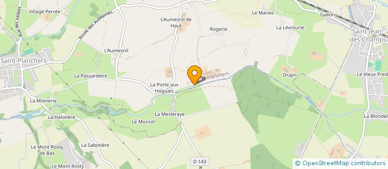 localisation de l'entreprise GROUPEMENT FONCIER AGRICOLE DE L'OISEREE  SAINT-PLANCHERS