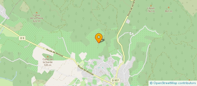 localisation de l'entreprise GROUPEMENT FONCIER AGRICOLE DE L'OLIVERAIE DE PLERIMOND  AUPS