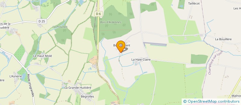 localisation de l'entreprise GROUPEMENT FONCIER AGRICOLE DE L'OREE DU BOIS  INGRANDES-LE-FRESNE-SUR-LOIRE