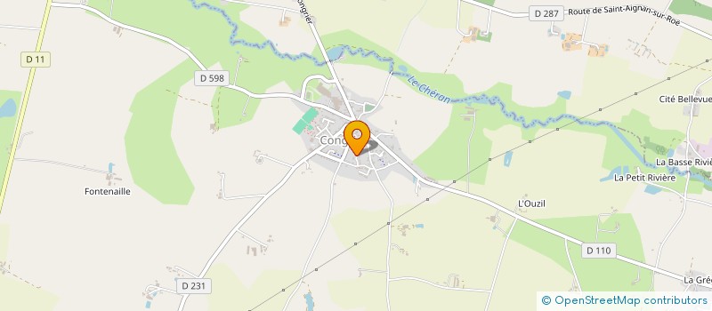 localisation de l'entreprise GROUPEMENT FONCIER AGRICOLE DE LA BARRE  BOUCHAMPS LES CRAON