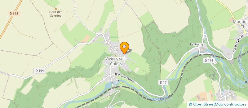 localisation de l'entreprise GROUPEMENT FONCIER AGRICOLE DE LA BELLE EPINE  VIVIERS-SUR-CHIERS