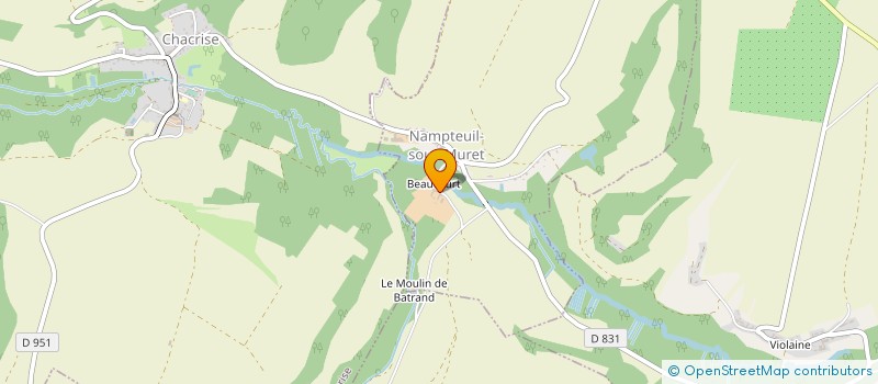 localisation de l'entreprise GROUPEMENT FONCIER AGRICOLE DE LA BERQUE  NAMPTEUIL-SOUS-MURET