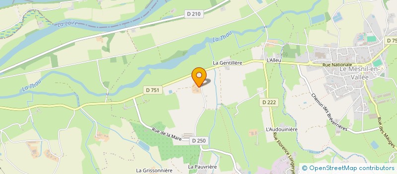 localisation de l'entreprise GROUPEMENT FONCIER AGRICOLE DE LA BONNE MARCHE  MAUGES-SUR-LOIRE