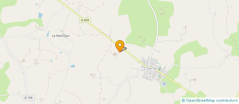 localisation de l'entreprise GROUPEMENT FONCIER AGRICOLE DE LA BONNELIERE  LES HAUTS-D'ANJOU