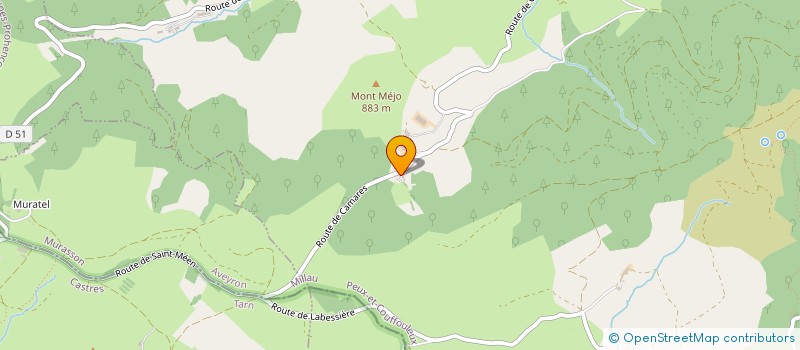 localisation de l'entreprise GROUPEMENT FONCIER AGRICOLE DE LA BORIE  PEUX-ET-COUFFOULEUX