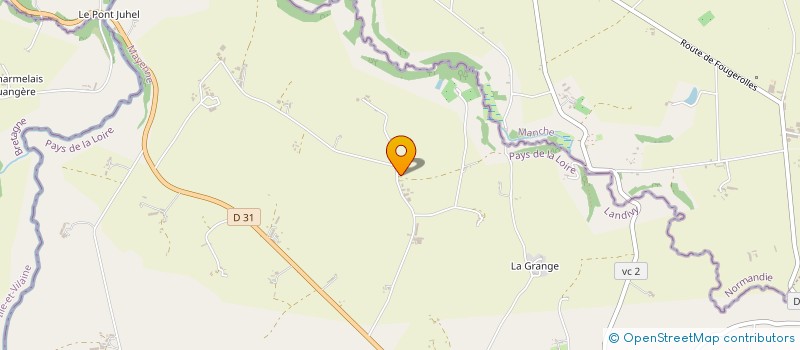 localisation de l'entreprise GROUPEMENT FONCIER AGRICOLE DE LA BOS  LANDIVY