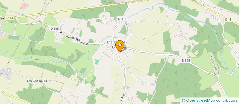 localisation de l'entreprise GROUPEMENT FONCIER AGRICOLE DE LA BOUDOIRE  LA ROCHEFOUCAULD-EN-ANGOUMOIS