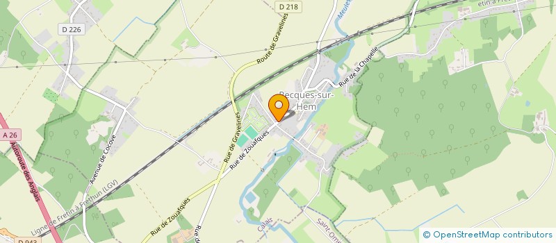 localisation de l'entreprise GROUPEMENT FONCIER AGRICOLE DE LA CAMELIADE  RECQUES-SUR-HEM