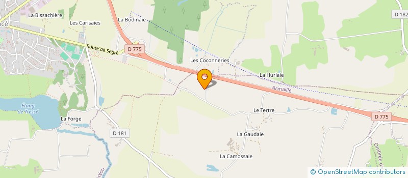 localisation de l'entreprise GROUPEMENT FONCIER AGRICOLE DE LA CAMOSSAIE  ARMAILLE