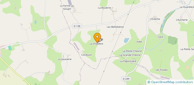 localisation de l'entreprise GROUPEMENT FONCIER AGRICOLE DE LA CHABLERE à OISSEAU
