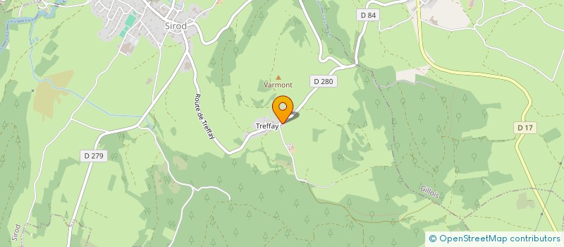 localisation de l'entreprise GROUPEMENT FONCIER AGRICOLE DE LA CHANCELLE  SIROD