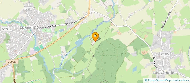 localisation de l'entreprise GROUPEMENT FONCIER AGRICOLE DE LA CHAUSSEE  SAVIGNE L EVEQUE