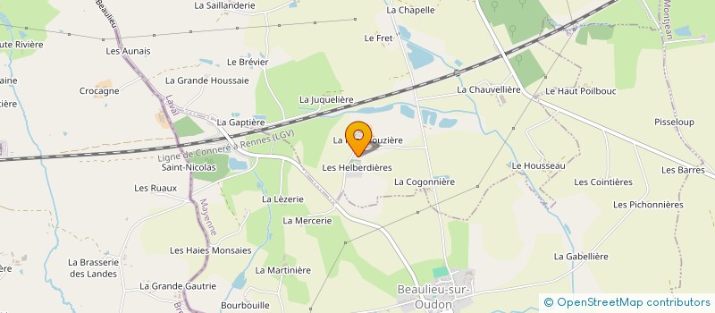 localisation de l'entreprise GROUPEMENT FONCIER AGRICOLE DE LA CHAUVELIERE  SAINT-CYR-LE-GRAVELAIS