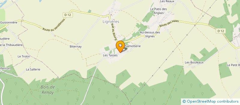 localisation de l'entreprise GROUPEMENT FONCIER AGRICOLE DE LA CLERGERIE  LIGNIERES