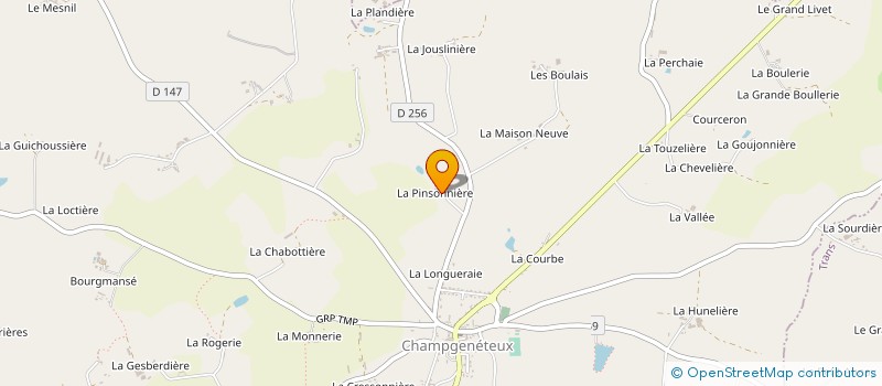 localisation de l'entreprise GROUPEMENT FONCIER AGRICOLE DE LA COSSONIERE à BAIS