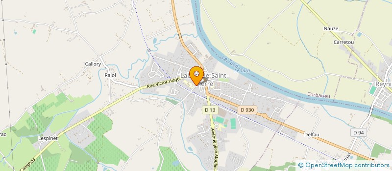 localisation de l'entreprise GROUPEMENT FONCIER AGRICOLE DE LA COULRADE  LABASTIDE-SAINT-PIERRE