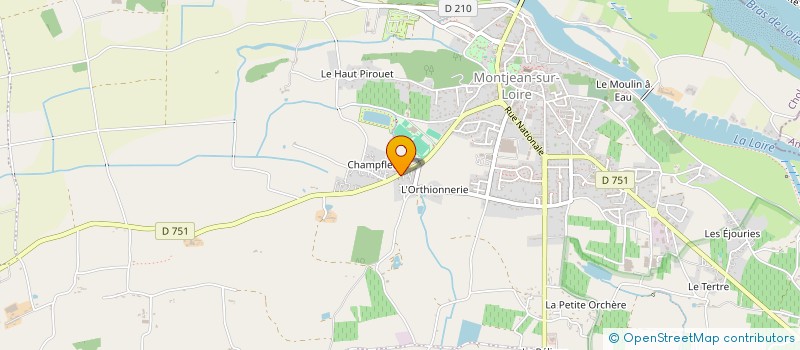 localisation de l'entreprise GROUPEMENT FONCIER AGRICOLE DE LA CREPERIE  MAUGES-SUR-LOIRE