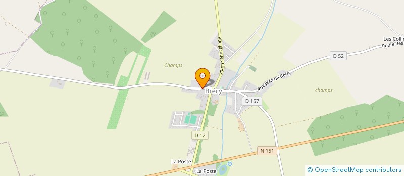 localisation de l'entreprise GROUPEMENT FONCIER AGRICOLE DE LA CROIX à BRECY