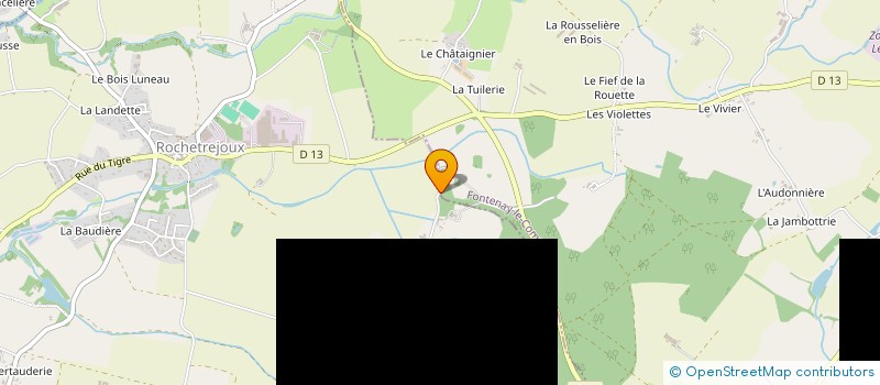 localisation de l'entreprise GROUPEMENT FONCIER AGRICOLE DE LA DEBUTRIE  ROCHETREJOUX