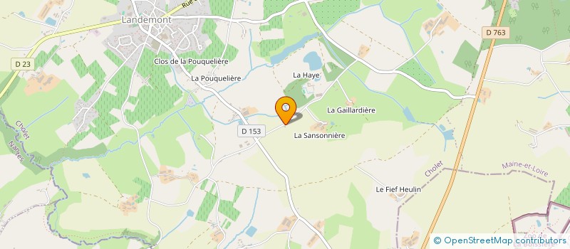 localisation de l'entreprise GROUPEMENT FONCIER AGRICOLE DE LA DIVATTE  OREE-D'ANJOU