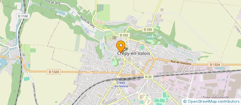 localisation de l'entreprise GROUPEMENT FONCIER AGRICOLE DE LA FERME DU BOIS DU ROI  ORMOY-VILLERS