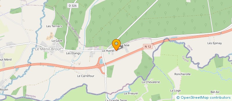 localisation de l'entreprise GROUPEMENT FONCIER AGRICOLE DE LA GAZE EN ABREGE G.F.A. DE LA GAZE à LE MENIL-BROUT