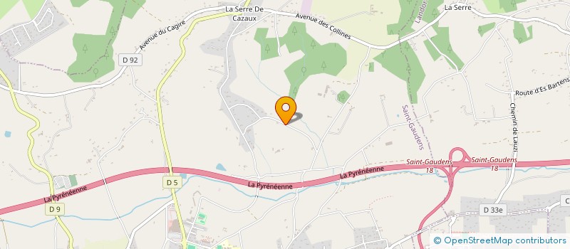 localisation de l'entreprise GROUPEMENT FONCIER AGRICOLE DE LA GOUTTE  SAINT-GAUDENS