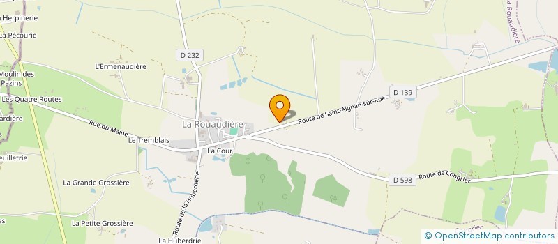 localisation de l'entreprise GROUPEMENT FONCIER AGRICOLE DE LA HAUTE VILLE  SAINT-AIGNAN-SUR-ROE