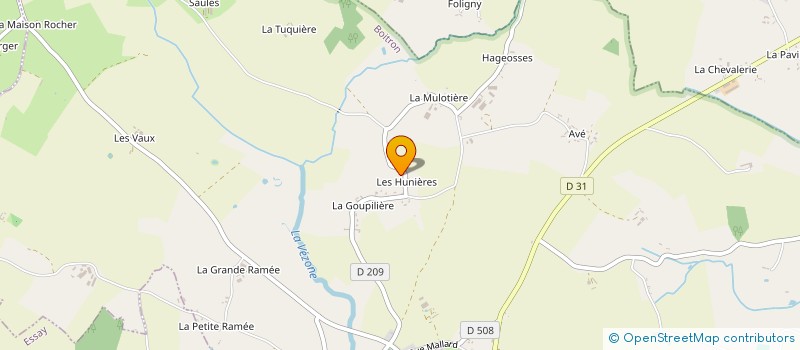 localisation de l'entreprise GROUPEMENT FONCIER AGRICOLE DE LA HUNIERE à SEES