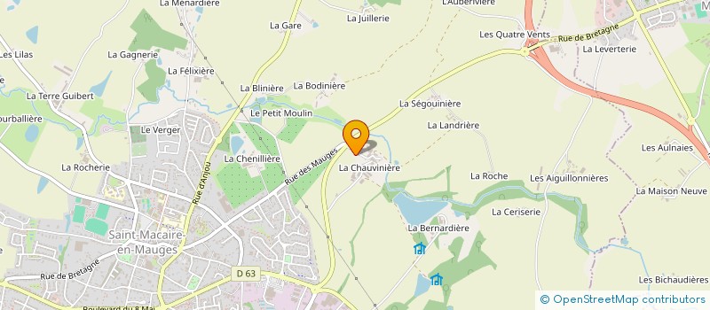 localisation de l'entreprise GROUPEMENT FONCIER AGRICOLE DE LA LANDE VINIERE à SEVREMOINE