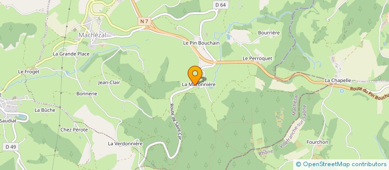 localisation de l'entreprise GROUPEMENT FONCIER AGRICOLE DE LA MACONNIERE  MACHEZAL