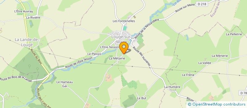 localisation de l'entreprise GROUPEMENT FONCIER AGRICOLE DE LA METAIRIE à LOUGE-SUR-MAIRE