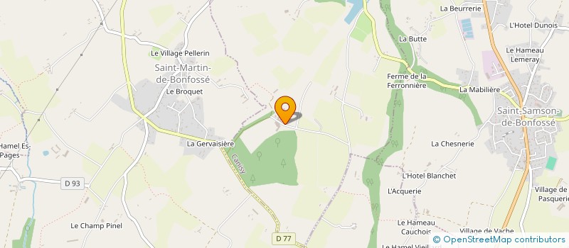 localisation de l'entreprise GROUPEMENT FONCIER AGRICOLE DE LA MOTTE  CANISY