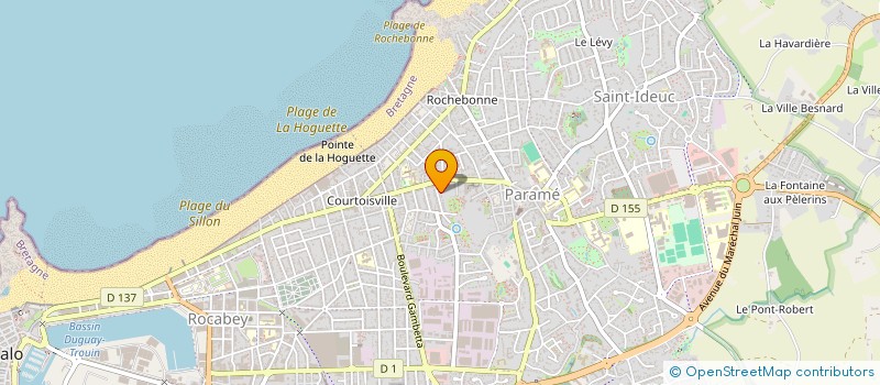 localisation de l'entreprise GROUPEMENT FONCIER AGRICOLE DE LA PIERRE AUX FEES  SAINT-MALO