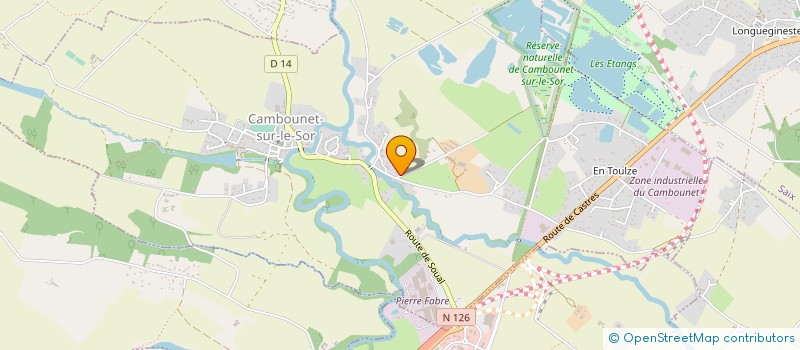 localisation de l'entreprise GROUPEMENT FONCIER AGRICOLE DE LA PLAINE DE CROZES  CAMBOUNET-SUR-LE-SOR