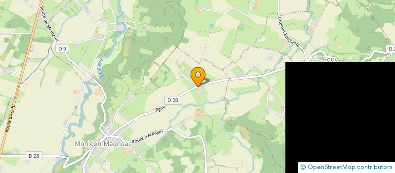 localisation de l'entreprise GROUPEMENT FONCIER AGRICOLE DE LA PLAINE DE ROMAN  MONLEON-MAGNOAC