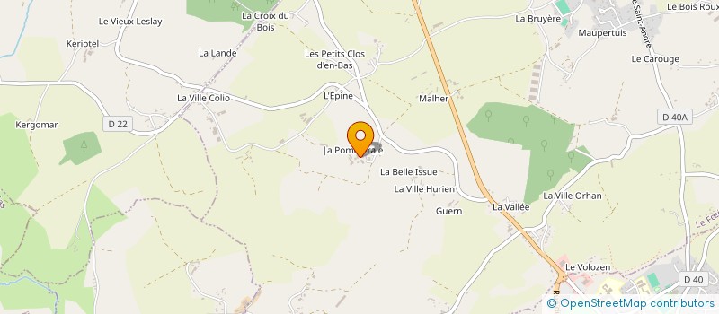 localisation de l'entreprise GROUPEMENT FONCIER AGRICOLE DE LA POMMERAIE  SAINT-GILDAS