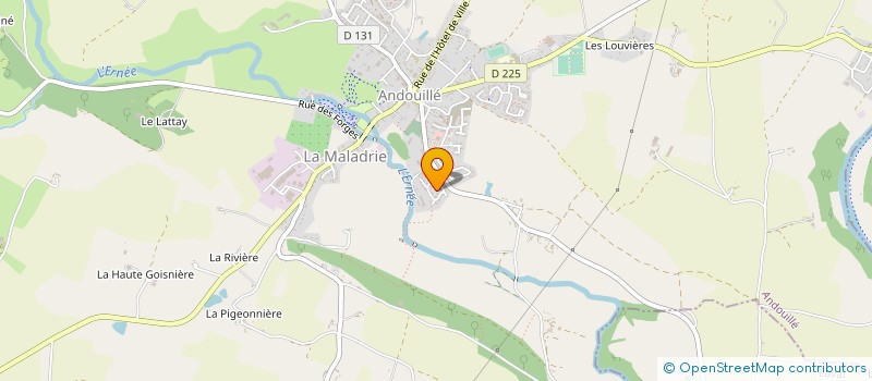 localisation de l'entreprise GROUPEMENT FONCIER AGRICOLE DE LA PREVALLEE  ANDOUILLE