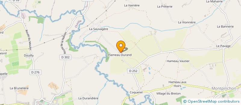 localisation de l'entreprise GROUPEMENT FONCIER AGRICOLE DE LA PRIOUDIERE  MONTPINCHON