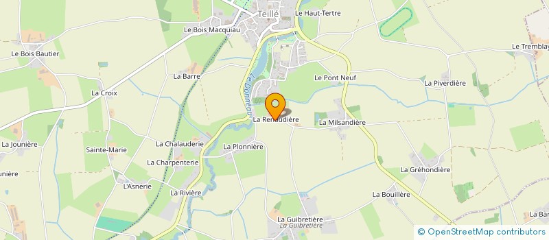 localisation de l'entreprise GROUPEMENT FONCIER AGRICOLE DE LA RENAUDIERE  TEILLE