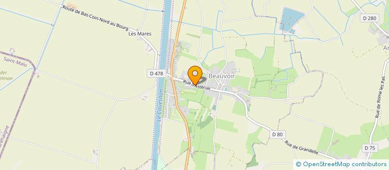 localisation de l'entreprise GROUPEMENT FONCIER AGRICOLE DE LA RENCONTRE  BEAUVOIR