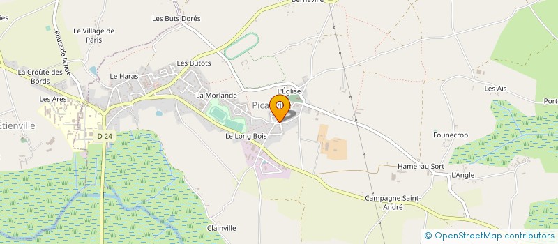 localisation de l'entreprise GROUPEMENT FONCIER AGRICOLE DE LA ROSE  PICAUVILLE