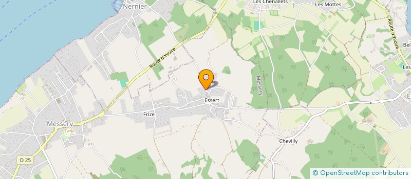 localisation de l'entreprise GROUPEMENT FONCIER AGRICOLE DE LA ROSE D'ESSERT  MESSERY