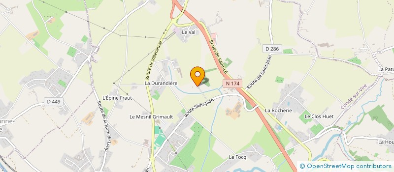 localisation de l'entreprise GROUPEMENT FONCIER AGRICOLE DE LA SINELIERE  CONDE-SUR-VIRE