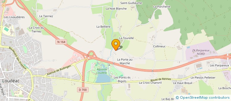 localisation de l'entreprise GROUPEMENT FONCIER AGRICOLE DE LA TOURELLE à LOUDEAC