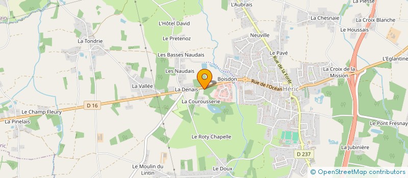 localisation de l'entreprise GROUPEMENT FONCIER AGRICOLE DE LA TOURNERIE  HERIC