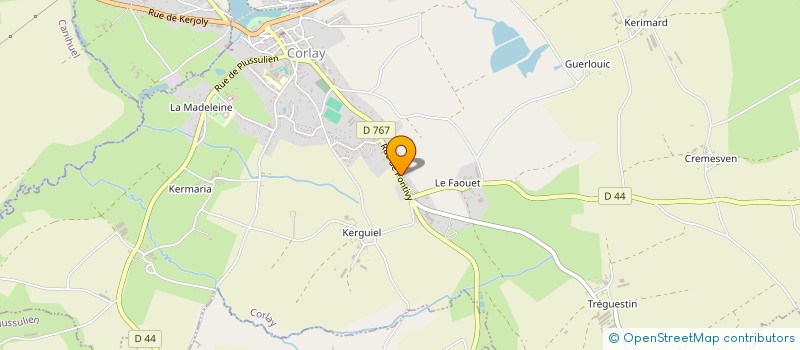 localisation de l'entreprise GROUPEMENT FONCIER AGRICOLE DE LA VILLE BUHARD  CORLAY