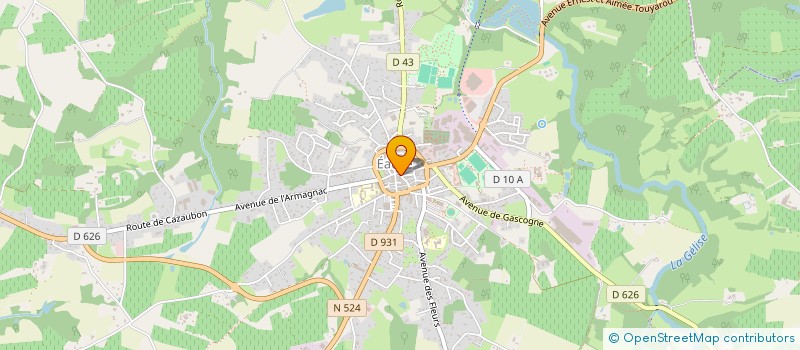 localisation de l'entreprise GROUPEMENT FONCIER AGRICOLE DE LAGAJAN  EAUZE