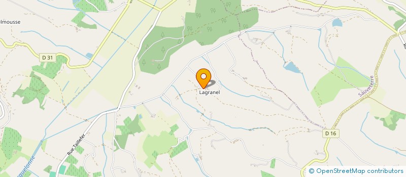 localisation de l'entreprise GROUPEMENT FONCIER AGRICOLE DE LAGRANEL  CAZES-MONDENARD